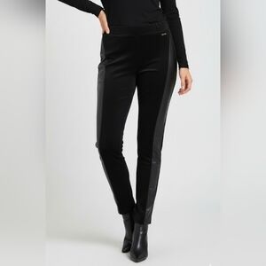 NWT Marc New York Andrew Marc Pull on Faux leather & Velvet Pants Size XL